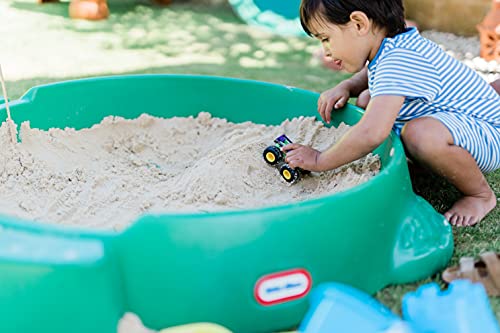 Little Tikes Arenero de Tortuga para el Jardín- Seguro y Portátil, Funciona como Caja de Almacenamiento para Exteriores. Estimula la Creatividad. Juguete para el Jardín para Niños a Partir de 12 Meses