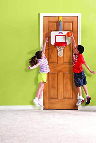 Little Tikes Attach 'n Play Juego de baloncesto - Diversión en interiores - Altura ajustable - Juego activo - Incluye pelota - Edad: Para niños de 24 meses a 5 años