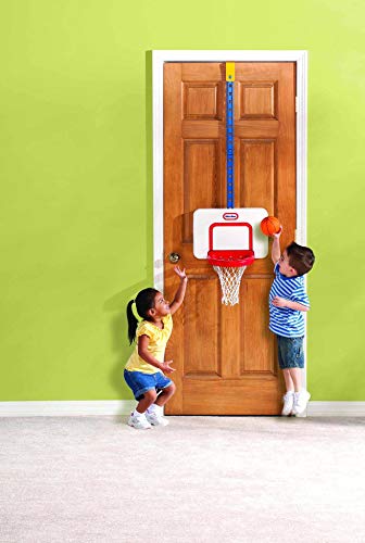 Little Tikes Attach 'n Play Juego de baloncesto - Diversión en interiores - Altura ajustable - Juego activo - Incluye pelota - Edad: Para niños de 24 meses a 5 años