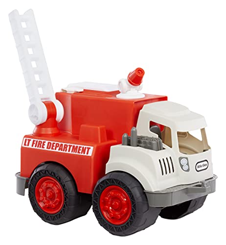 little tikes Dirt Digger Camión de Bomberos para niños-Rocía Agua-Escalera giratoria y Extensible-Promueve Activo-para Juegos en Interiores o Exteriores-A Partir de 2 años, Color (655791)