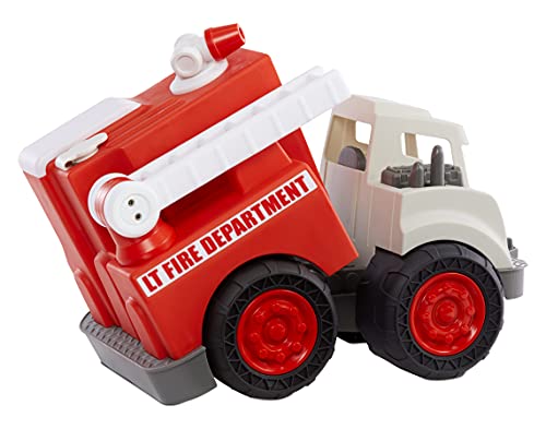 little tikes Dirt Digger Camión de Bomberos para niños-Rocía Agua-Escalera giratoria y Extensible-Promueve Activo-para Juegos en Interiores o Exteriores-A Partir de 2 años, Color (655791)