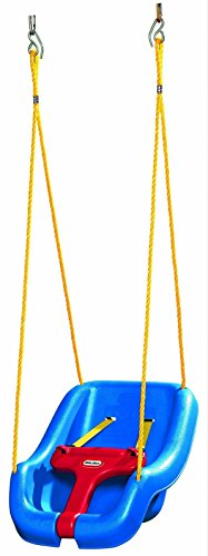 Little Tikes Snug 'n Secure Columpio 2-en-1 Juego para uso al aire libre Juegos de jardín para niños Fomenta el juego activo Edad de 9 meses a 4 años Azul