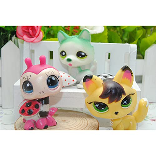 Littlest Pet Shop Toys Set 20 Piezas 2-6cm niños Juguetes para niños Regalo LPS Mini Figuras Animal Gato Perro pájaro Figuras de acción