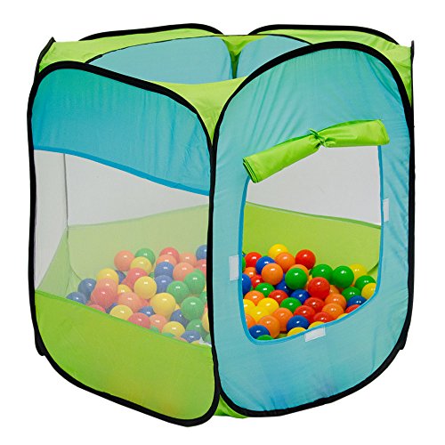 LittleTom Tienda de campaña Juguete para niños 100x100x72cm Piscina de Bolas Azul