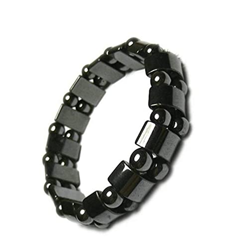 LIXBD Pulsera magnética pulsera magnética saludable tobillera joyería para hombres mujeres Artritis túnel carpiano (negro)