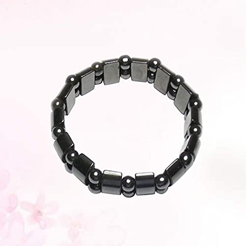 LIXBD Pulsera magnética pulsera magnética saludable tobillera joyería para hombres mujeres Artritis túnel carpiano (negro)