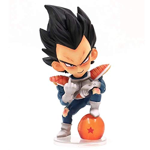 lkw-love Personalidad Estatua Dragon Ball Z Super Saiyaman Vegeta Príncipe Dedo Medio Patrón de PVC Figura de Acción de Colección Juguetes Y1002-Multicolor-Multicolor