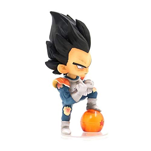 lkw-love Personalidad Estatua Dragon Ball Z Super Saiyaman Vegeta Príncipe Dedo Medio Patrón de PVC Figura de Acción de Colección Juguetes Y1002-Multicolor-Multicolor