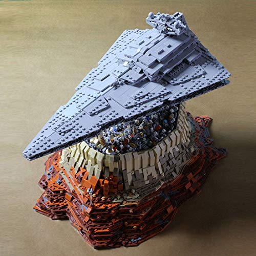 Loads Star Imperial Wars Destroyer - Juego de construcción de bloques de construcción Super UCS Star Empire Over Jedha City, modelo destructor estrellado, compatible con Lego Star Wars, 5162 piezas