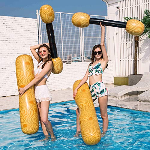 LONEEDY Juego de 2 piezas inflables para fiestas de piscina y deportes acuáticos