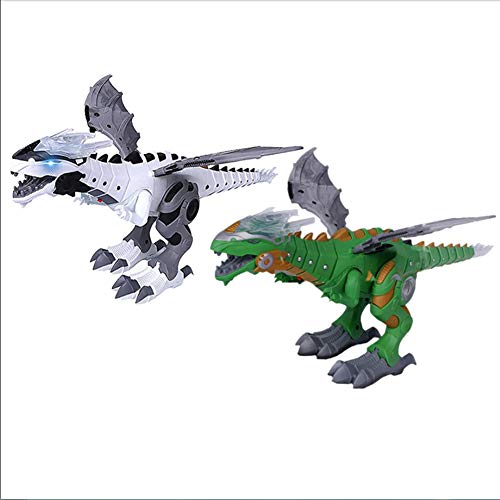 LOOCOO Juguete de dinosaurio de espray eléctrico Sonido y luz de fuego Mecánico Dragones Dinosaurio Modelo Juguetes Niños Juguetes