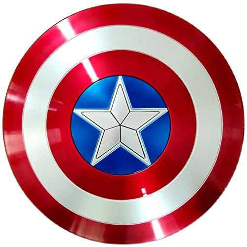 Los Vengadores Marvel Capitán América de ABS Shield Adulto Uno Tamaño 1: 1 Apoyos de Película, Serie Avengers Legends, Réplica de Marvel Prop 58CM A