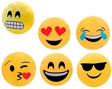 Lote de 24 Coji­NES Emoticonos 32 Cm Emojis - Regalos y Recuerdos Originales niños Bodas, Fiestas Cumpleaños, Comuniones