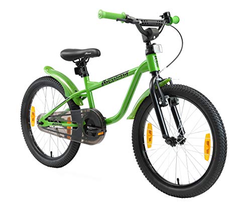 LÖWENRAD Bicicleta Infantil para niños y niñas a Partir de 6 años | Bici 20" Pulgadas con Frenos | Verde