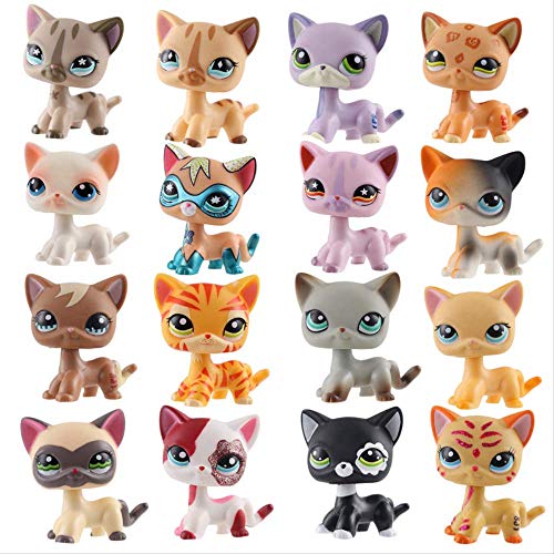 LPS Pet Shop Juguetes para gatos y perros Really Collect Action 27 pelo corto, gatos, gran danés, salchicha de perro, Collie Toys Collection Gratis