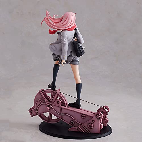 LTBXB Darling in The FRANXX Equipo Nacional Zero Two-Dimensional Model Landscape Anime Beautiful Girl 02 Regalo de cumpleaños Hecho a Mano Hombre/Mujer/Anime Fan Favorito Regalo para niño