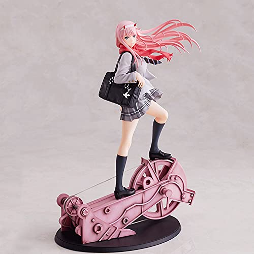 LTBXB Darling in The FRANXX Equipo Nacional Zero Two-Dimensional Model Landscape Anime Beautiful Girl 02 Regalo de cumpleaños Hecho a Mano Hombre/Mujer/Anime Fan Favorito Regalo para niño