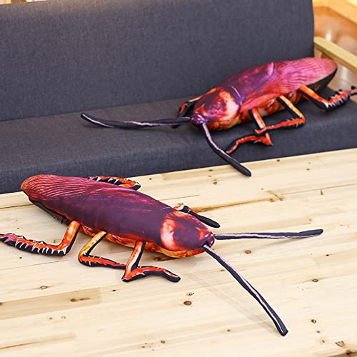 LTLGHY Almohada de felpa creativa de cucaracha 3D Animal Insecto Almohada de peluche Divertido Hogar Sofá Decoración de Coche Juguete Muñeca Regalo de Cumpleaños Único, 115 cm