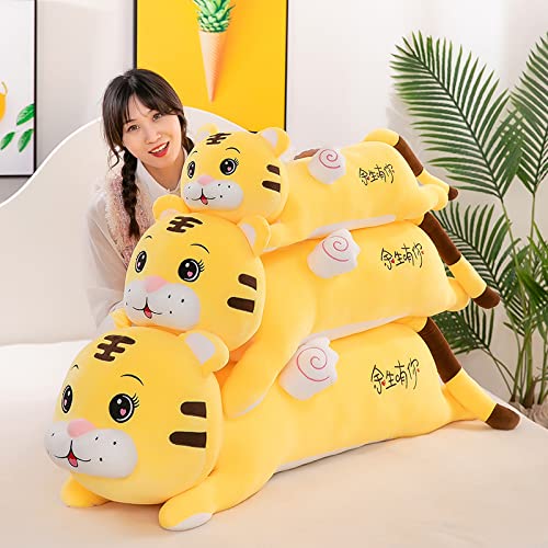 Lulihhhh 90-120 cm Creativo Lindo Tigre Almohada de Peluche de Juguete Lindo pequeño Tigre a Rayas muñeca Suave muñeca Linda muñeca Regalo de los niños Tigre acostado 120 cm