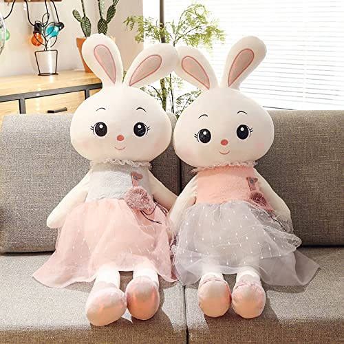 Lulihhhh El Nuevo 45-120 cm Creativo Lindo Conejo de Peluche de Juguete muñeca de Trapo muñeca Cama muñeca Grande Conejo Almohada Regalo de cumpleaños Rosa 45 cm