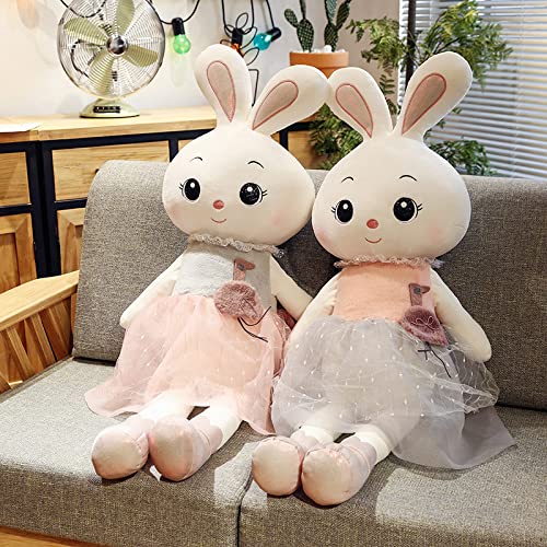 Lulihhhh El Nuevo 45-120 cm Creativo Lindo Conejo de Peluche de Juguete muñeca de Trapo muñeca Cama muñeca Grande Conejo Almohada Regalo de cumpleaños Rosa 45 cm