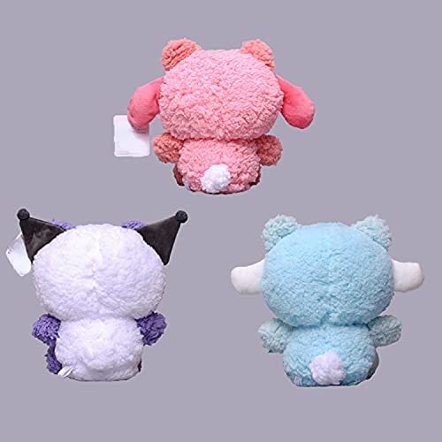 LUOYEPIAO Linda Serie de transformación de Panda Kuromi Melody Yugui Perro Paquete de Peluche de Peluche Juguete Muñeca Muñeca Muñeca/Pareja Regalo 20 cm 3