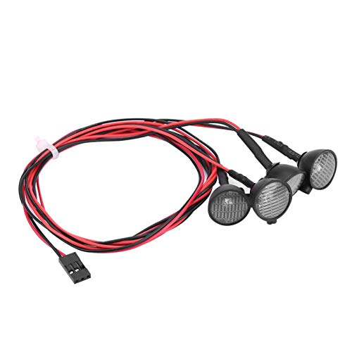 Luz de Techo LED RC, luz de RC, Luces de Techo duraderas, Accesorio de lámpara de Barra de luz para Traxxas TRX-4, Oruga de Coche RC al Aire Libre(4LED2 Red 2 White)