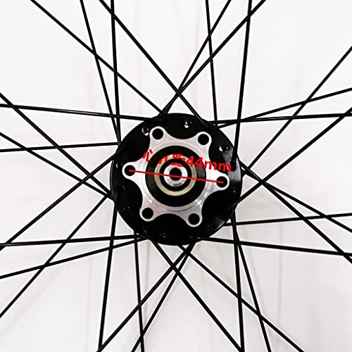 L&WB Bicicleta Rim 26 27.5 29 Pulgadas Bicicleta De Montaña Pasta De Ruedas MTB Llantas De Pared De Doble Pared Freno De Disco 8-10 Cassette De Velocidad HUB 32H QR,Rojo,26in