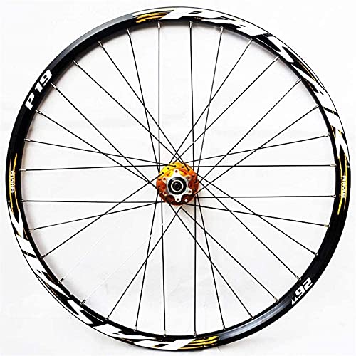 L&WB Mountain Bike Wheelset 26/27.5/29 Pulgada Frente Wheelset MTB Ruedas Aleación De Aluminio Llantas De Doble Pared Freno De Disco Rodamientos Sellados De Liberación Rápida,26in