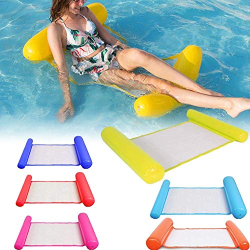 LXDDP Flotador Piscina Hamaca Agua Inflable para Adultos Silla salón portátil Multiusos para Piscina Cómoda Tumbona Flotante Cama Flotante Inflable