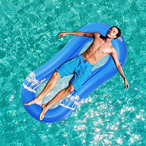 LXDDP Hamaca Agua, Tumbona Piscina Flotador Hamaca Balsas inflables Piscina Sofá Aire Silla Flotante Cama Drifter Piscina Flotador Playa para Adultos Suministros para Fiestas Decoraciones