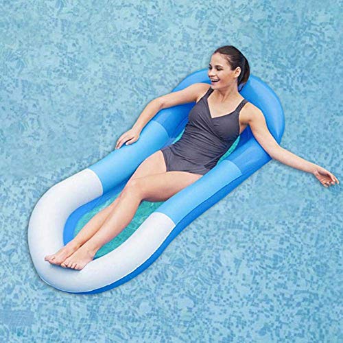 LXDDP Natación Inflable Aqua Tumbona Flotador Piscina Hamaca Agua Piscina Reclinable Flotante Playa Hamaca Agua Inflable Cama Flotante Tumbona Silla Playa Piscina Flotante Flotador Playa para Adultos