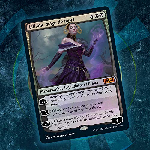 Magic The Gathering- Deck de Planeswalker Liliana, Muerte, Edición Básica 2021 (Wizards of The Coast C76571010)