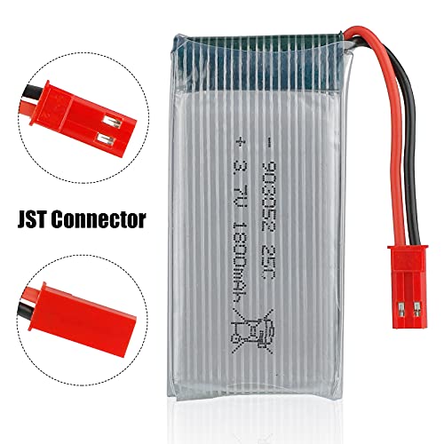 Makerfire 3.7V 1800mah Lipo Battery 25C JST Plug with USB Charger for RC Quadcopter Drone