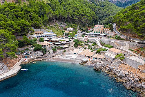 Mallorca Mallorca España Pueblo Escorca CoastAdult Puzzle niños 1000 Piezas Juego de Puzzle de Madera Regalo decoración del hogar Recuerdo de Viaje Especial