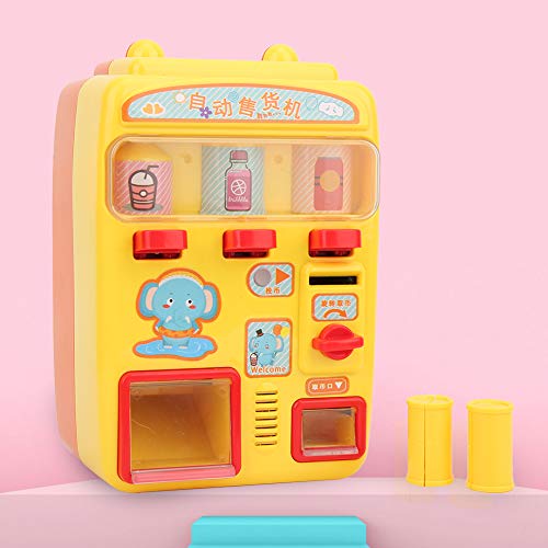 Máquina expendedora de Juguetes, máquina expendedora de simulación con Sonido Juego de Roles para niños Juego de Compras Educación Juguete de Aprendizaje para niños(Juguete de máquina expendedora)