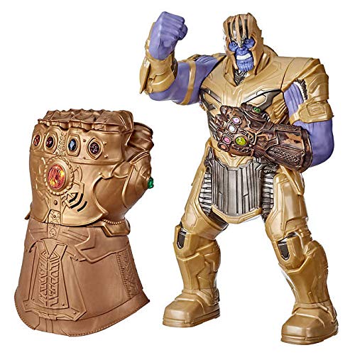 Marvel Avengers Power Punch Action Figure with Electronic Gauntlet (Thanos with Infinity Gauntlet)