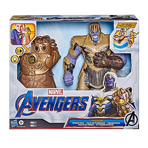 Marvel Avengers Power Punch Action Figure with Electronic Gauntlet (Thanos with Infinity Gauntlet)