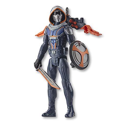 Marvel Black Widow Titan Hero Series Blast Gear Taskmaster - Figura de acción de 30 cm, con Lanzador y proyectiles, a Partir de 4 años