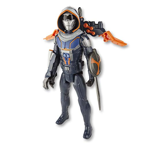 Marvel Black Widow Titan Hero Series Blast Gear Taskmaster - Figura de acción de 30 cm, con Lanzador y proyectiles, a Partir de 4 años