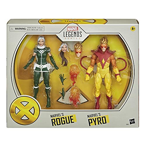 Marvel- Pack Pyro y Rogue (Hasbro E92935L0)