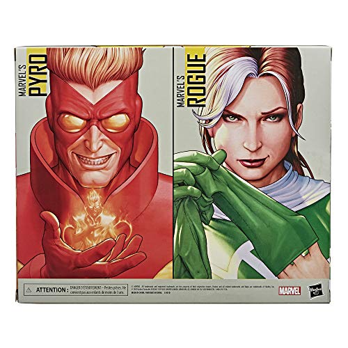 Marvel- Pack Pyro y Rogue (Hasbro E92935L0)