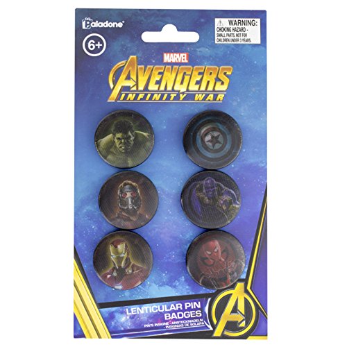 Marvel PP4437MVIW Insignia lenticular de la guerra del infinito, unisex-adulto, talla única , color/modelo surtido