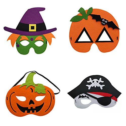 MáScaras De Halloween Infantil MáScaras Calabaza De Halloween Mascaras Mascarada NiñOs Se Utiliza Para Fiestas De CumpleañOs,Fiestas De Navidad,Halloween,Cosplay,MáScaras De Fieltro,NiñOs Y Adultos