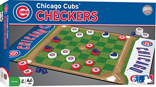 MasterPieces Obras maestras MLB Damas Junta Juego - MASBBCHICCH, Puzzle Co MLB Chicago Cubs Tablero, Gris