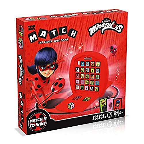 Match Miraculous - Juego de Mesa de Top Trumps – Conecta en línea a 5 de tus personajes favoritos de Miraculous