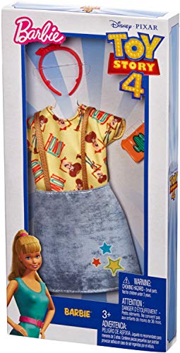 Mattel Barbie - vestidito Toy Story 4, Modelo Woody