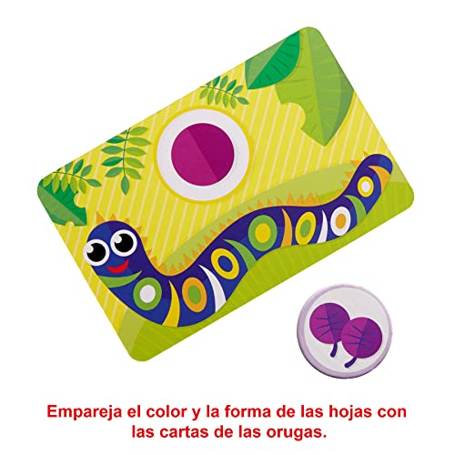 Mattel Games Wormy Roller Juego de Mesa para niños +3 años, Incluye Cartas y Gusano de Juguete (Mattel GYJ81)