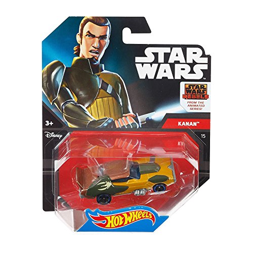 Mattel Hot Wheels DTB15 vehículo de juguete - Vehículos de juguete (Multicolor, Coche, Star Wars, Kanan, 3 año(s), 1:64)