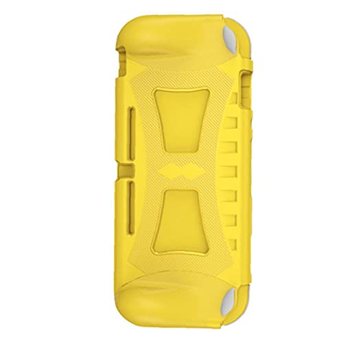 MaylFre Cubierta Protectora del Juego con Agarre de Mano Compatible con la Herramienta de Vida práctica portátil de Nintendo Switch Lite Amarillo